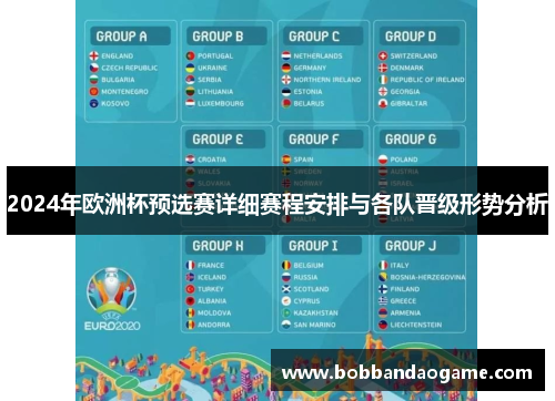 2024年欧洲杯预选赛详细赛程安排与各队晋级形势分析