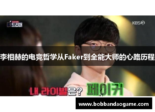李相赫的电竞哲学从Faker到全能大师的心路历程